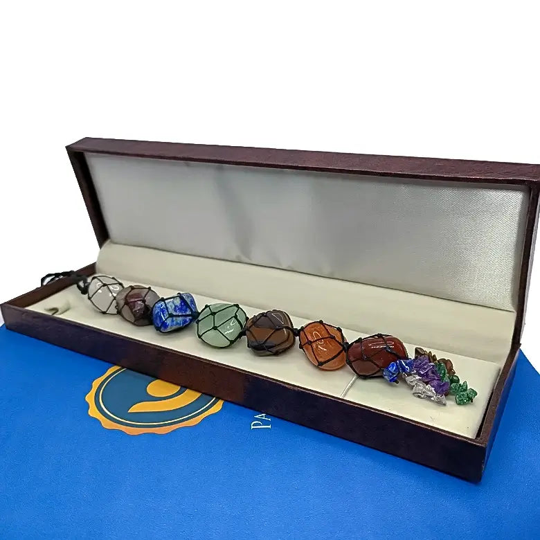 7 Chakra Car Hanging Tumble Stones