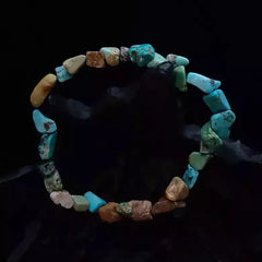 African Turquoise Tumble Bracelet
