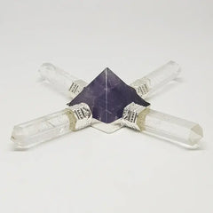 Amethyst Pyramid and Crystal Pencil Energy Generator