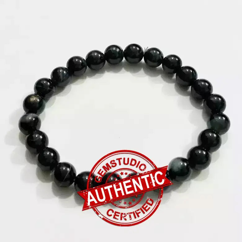 Black Banded Agate Onyx Bracelet