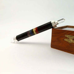 Black Tourmaline 7 Chakra Healing Stone Wand