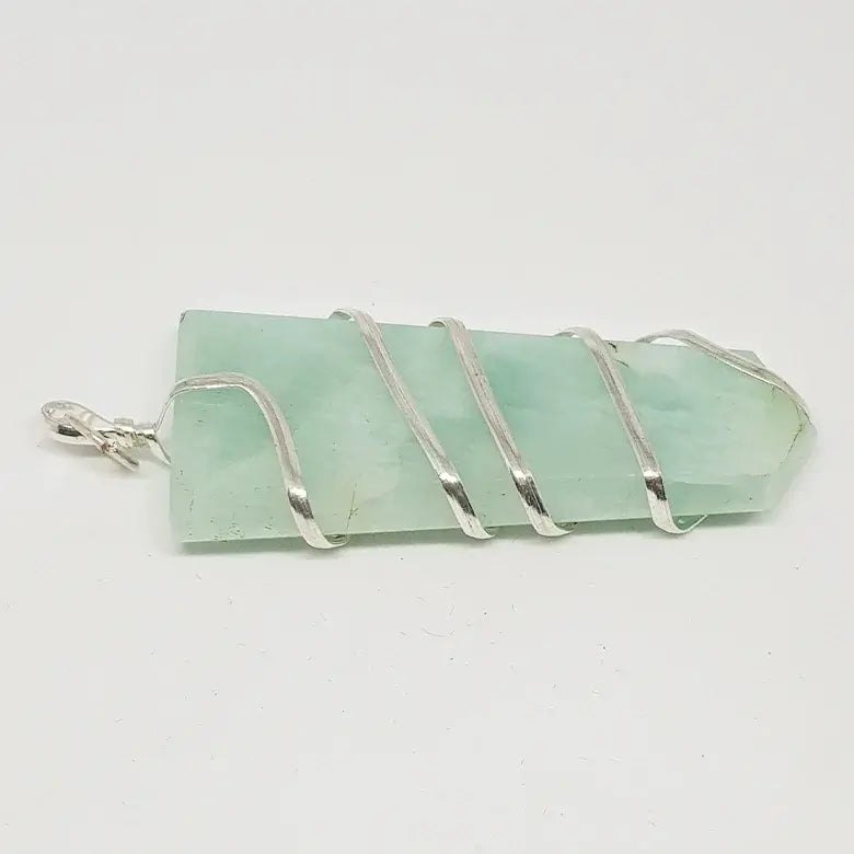 Blue Amazonite Spiral Pencil Pendant