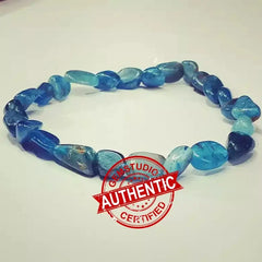 Blue Apatite Tumble Bracelet