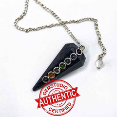 Blue Aventurine 7 Chakra Dowsing Pendulum