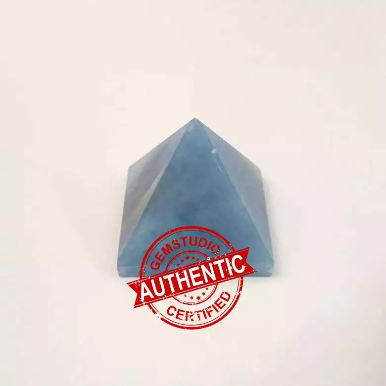 Blue Calcite Crystal Pyramid