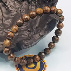 Bronzite Diamond Cut Bracelet