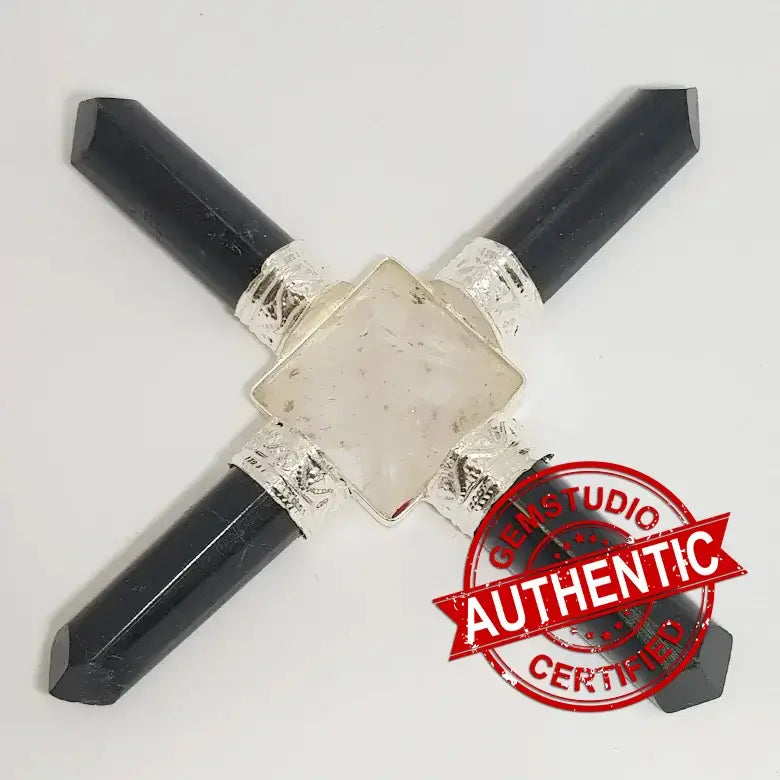 Crystal Pyramid and Black Tourmaline Pencil Energy Generator