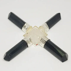 Crystal Pyramid and Black Tourmaline Pencil Energy Generator