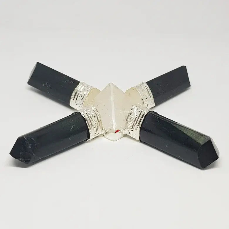Crystal Pyramid and Black Tourmaline Pencil Energy Generator