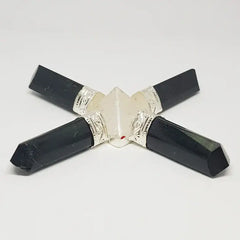 Crystal Pyramid and Black Tourmaline Pencil Energy Generator