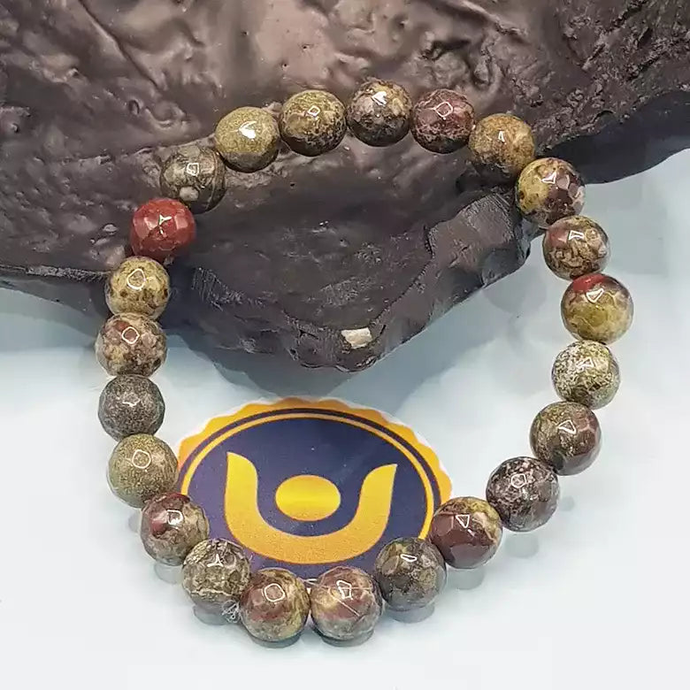 Dragon Blood Diamond Cut Bracelet