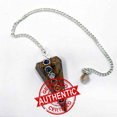 Elephant Jasper 7 Chakra Dowsing Pendulum
