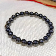 Golden Obsidian Diamond Cut Bracelet 