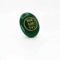 Green Aventurine Zibu Symbol Coin