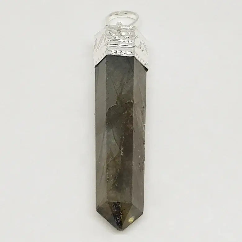 Labradorite Cap Pencil Pendant