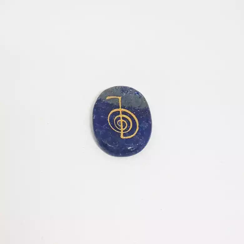 Lapis Lazuli Reiki Symbol Healing Stones Set