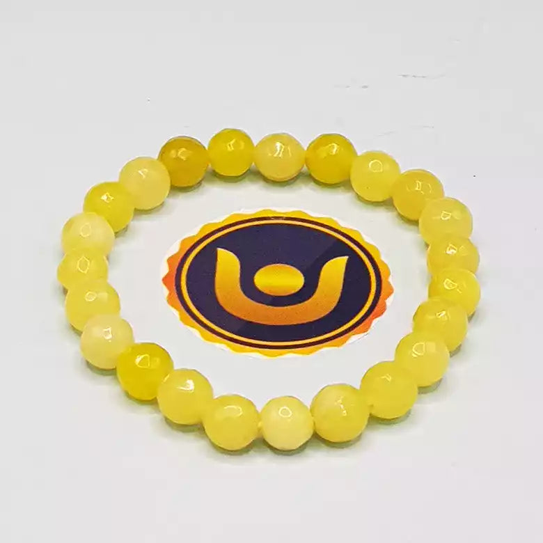 Lemon Jade Diamond Cut Bracelet