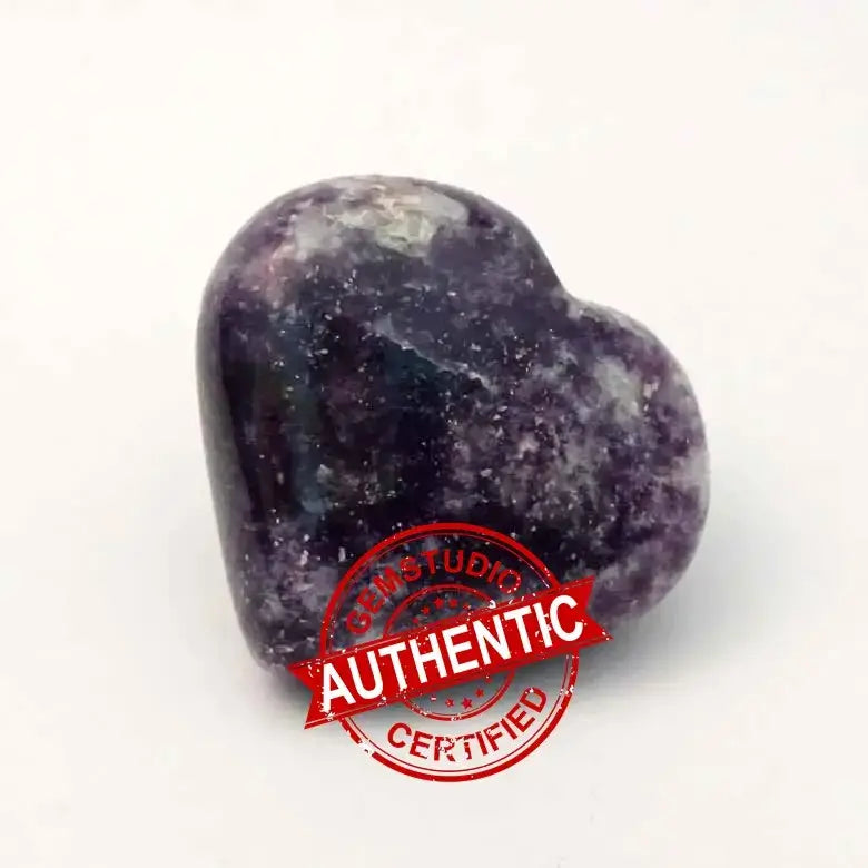 Lepidolite Healing Crystal Heart Stone