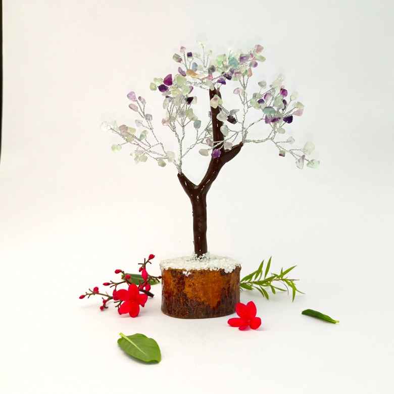 Multi Fluorite Gemstone Tree