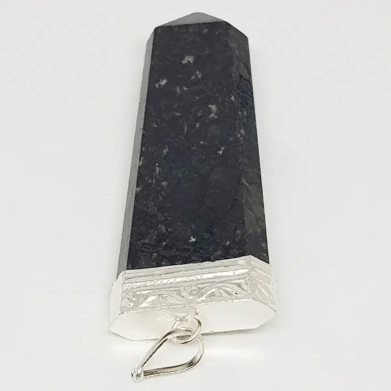 Nuummite 7 Chakra Pencil Pendant