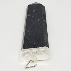 Nuummite 7 Chakra Pencil Pendant