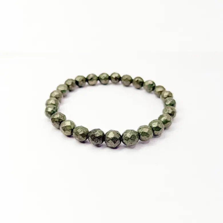 Pyrite Diamond Cut Bracelet