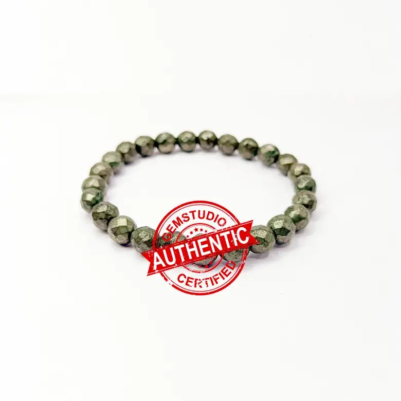 Pyrite Diamond Cut Bracelet