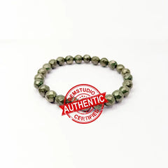 Pyrite Diamond Cut Bracelet
