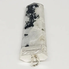Rainbow Moonstone 7 Chakra Pencil Pendant