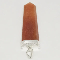 Red Aventurine Om Pencil Pendant