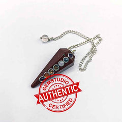 Red Jasper 7 Chakra Dowsing Pendulum