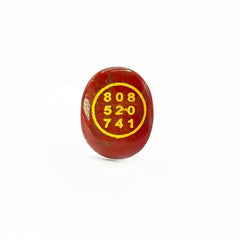 Red Jasper Zibu Symbol Coin