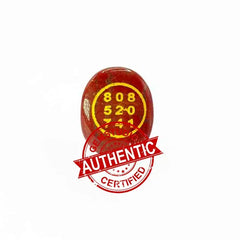 Red Jasper Zibu Symbol Coin