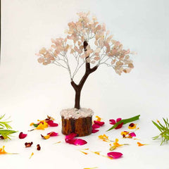 Rose Quartz Gemstone Tree
