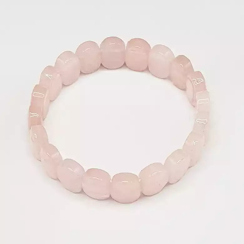 Rose Quartz Oval Faceted Bracelet