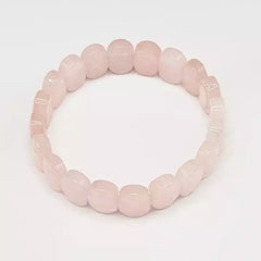 Rose Quartz Oval Faceted Bracelet