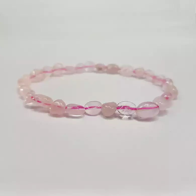 Rose Quartz Tumble Bracelet
