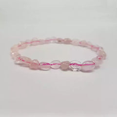 Rose Quartz Tumble Bracelet