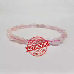 Rose Quartz Tumble Bracelet