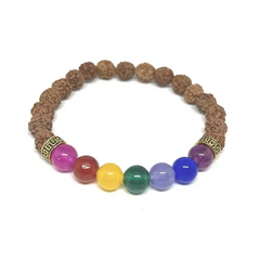 Rudraksha 7 Chakra Bracelet