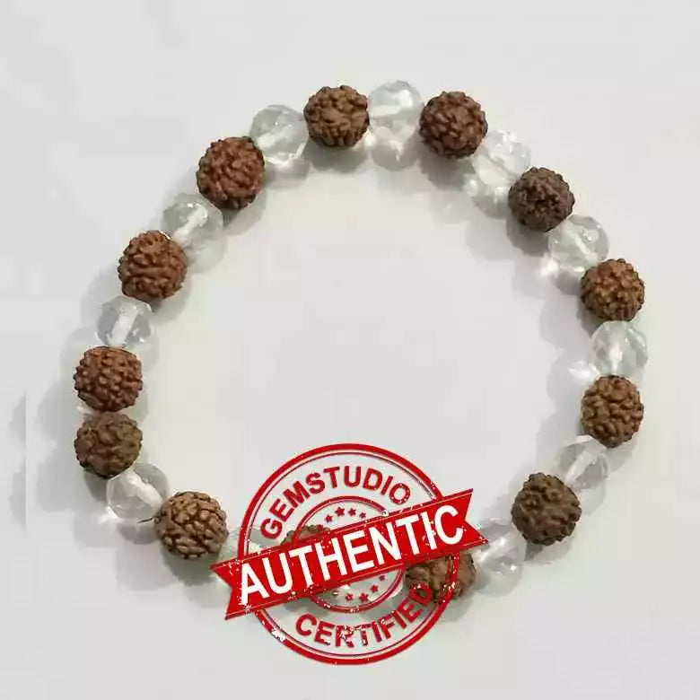 Rudraksha Crystal Bracelet