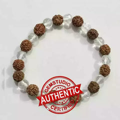 Rudraksha Crystal Bracelet