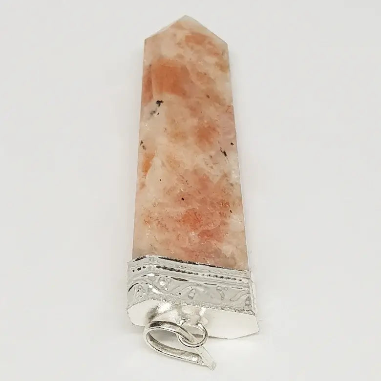 Sunstone 7 Chakra Pencil Pendant