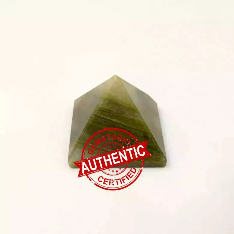 Vessonite Crystal Pyramid