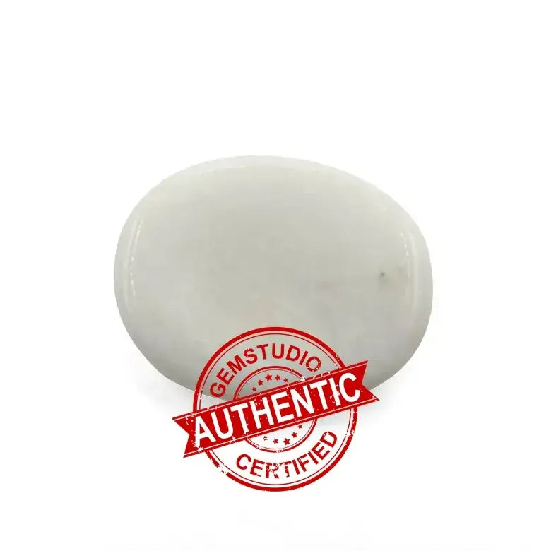 White Hakik Worry Stone