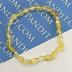 Yellow Citrine Tumble Bracelet